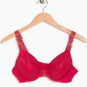 NWT Natori Lace Underwire Bra | CHILI GLOW Red | Size 32DD